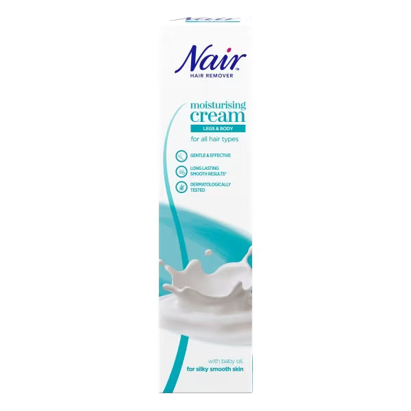 Nair moisturising hair removal cream all hair type 100ml, imported from the UK