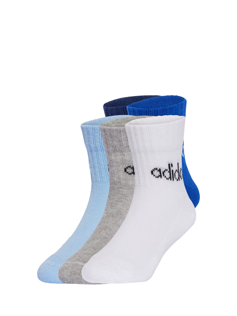 adidas kids ankle socks blue royal blue pack of 5, imported from the UK