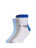 adidas kids ankle socks blue royal blue pack of 5, imported from the UK