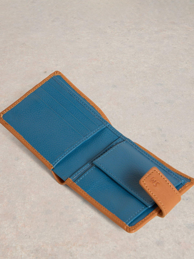 White Stuff Rufus Leather Wallet Tan - British product