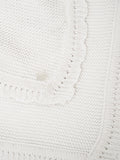 Angel & Rocket baby knitted blanket beige, imported from the UK
