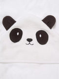 Angel & Rocket baby hooded towel panda white, imported from the UK