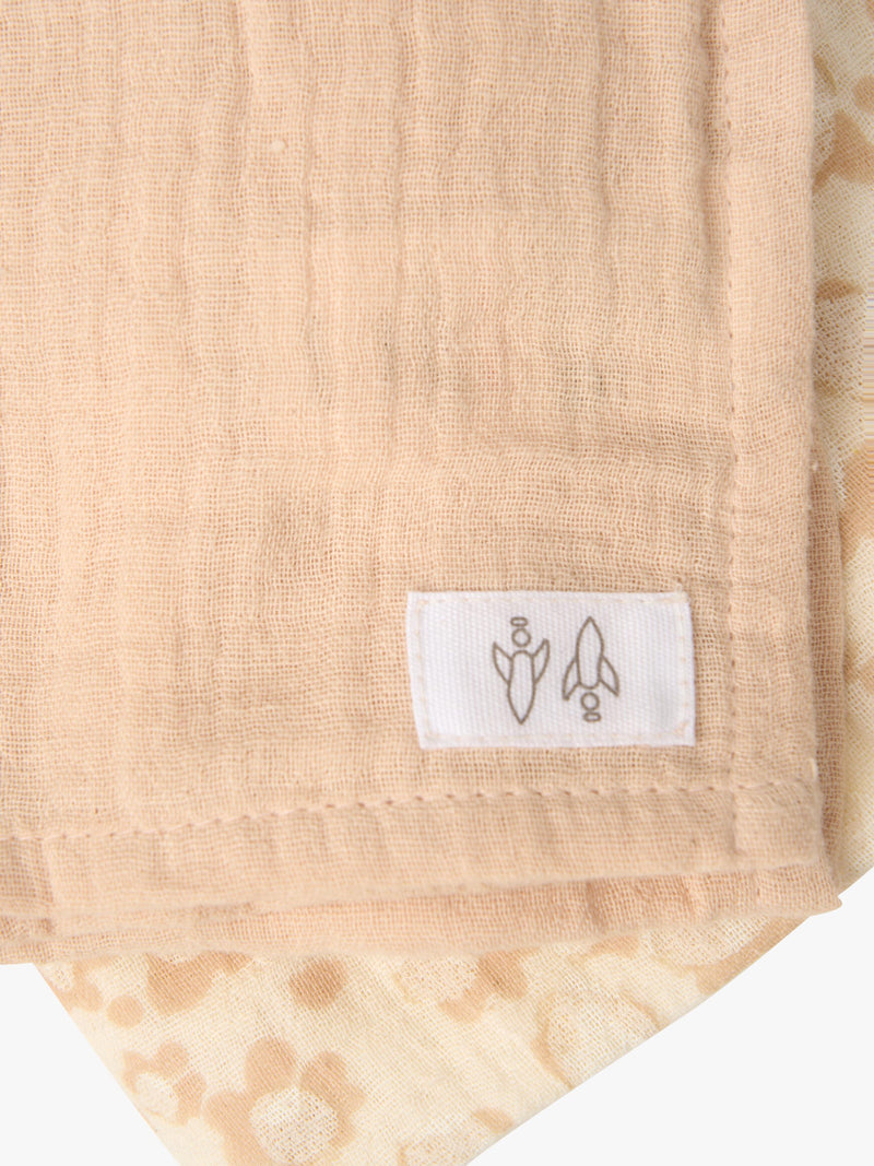 Angel & Rocket baby printed muslin set pink, imported from the UK