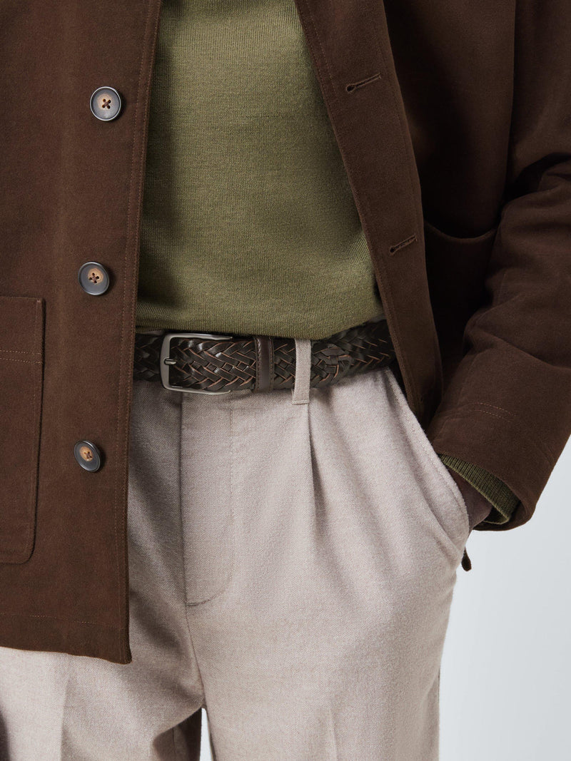 John Lewis woven leather belt - British product