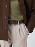 John Lewis woven leather belt - British product