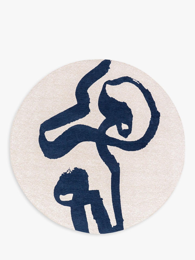 Louis De Poortere Ribbon Spirit round rug 140cm (British brand)