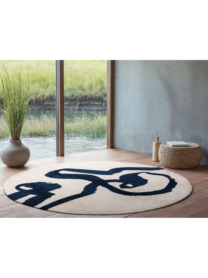 Louis De Poortere Ribbon Spirit round rug 140cm (British brand)