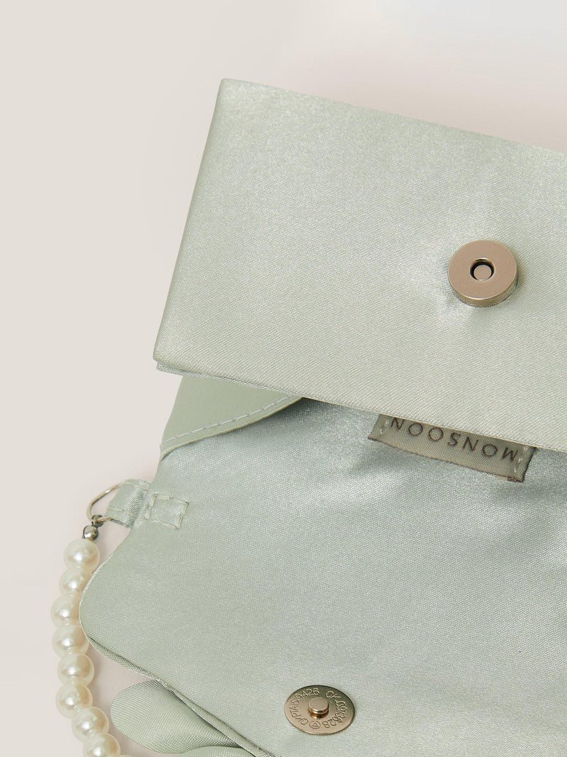 Monsoon kids mini bridesmaid bag sage (British brand)