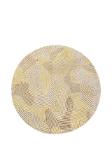 John Lewis Louis De Poortere Coral Round Rug Yellow Hippy 140cm- Buy online at McGrocer