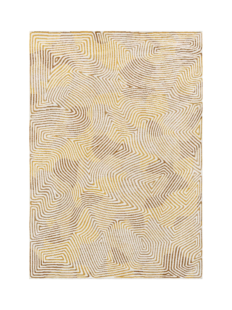Louis De Poortere Coral rug Yellow Hippy 200x140 cm (British brand)