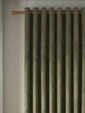 John Lewis Velvet Pair Lined Eyelet Curtains