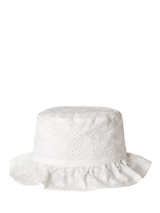 John Lewis Benetton Kids Broderie Anglaise Cotton Sun Hat, Optical White- Buy online at McGrocer