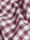 Piglet in Bed super king gingham linen pillowcase pair (British brand)