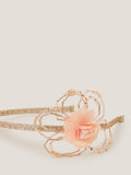 Monsoon kids floral glitter headband pink - British product