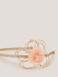 Monsoon kids floral glitter headband pink - British product