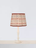 John Lewis Penbury Floral Pleated Tapered Lampshade, Auburn/Sage, Dia.30cm