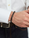 Simon Carter leather bracelet set black and brown - British product