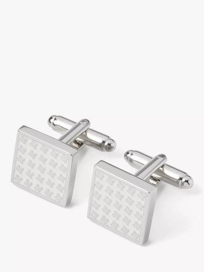 John Lewis Simon Carter Dog Tooth Cufflinks White- Buy online at McGrocer