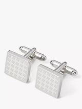 John Lewis Simon Carter Dog Tooth Cufflinks White- Buy online at McGrocer