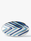 Simon Carter Deco Arrow cufflinks blue enamel - British product