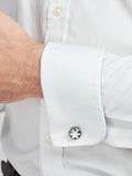 Simon Carter hexagon cufflinks white mother of pearl imported from the UK