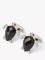 John Lewis Simon Carter Turtle Cufflinks Black- Buy online at McGrocer
