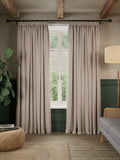 John Lewis brushed herringbone blackout curtains 137cm drop - British product