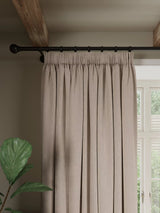 John Lewis John Lewis Brushed Herringbone Pair Blackout Lined Pencil Pleat Curtains- Buy online at McGrocer