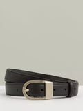 Reiss leather belt black buckle 75.5cm, UK version