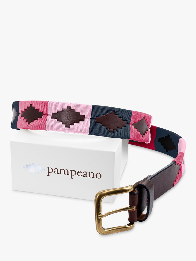 Pampeano Petalo Leather Belt Pink - British product