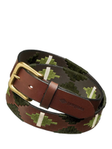 John Lewis Pampeano Verdeo Leather Belt, Green- Buy online at McGrocer