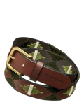Pampeano Verdeo leather belt green, imported from the UK