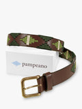 Pampeano Verdeo leather belt green, imported from the UK