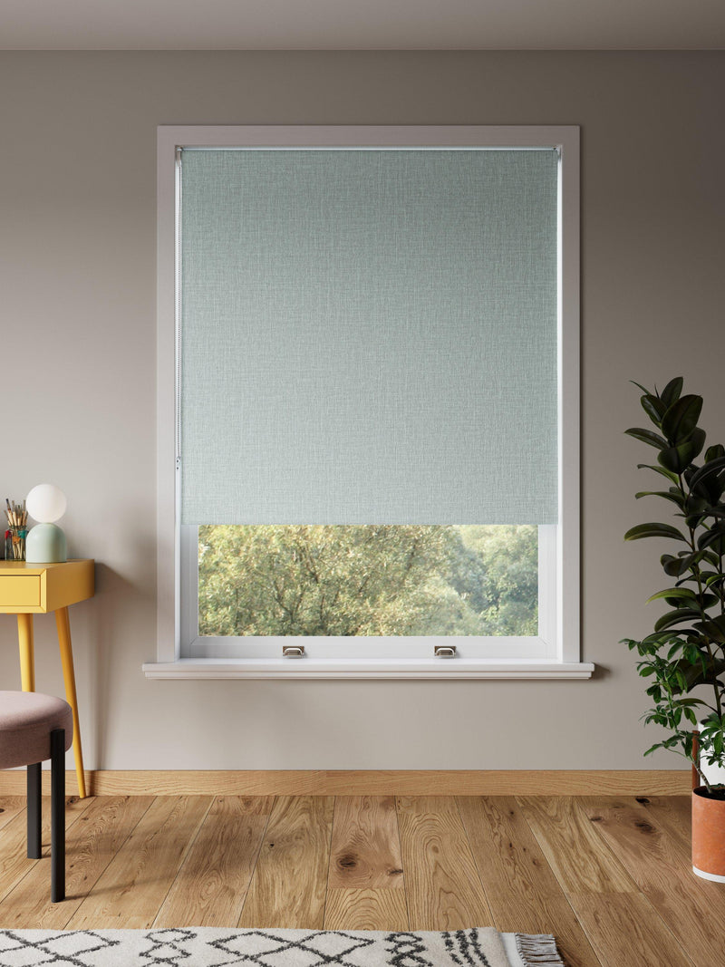 John Lewis textured weave blackout roller blind 122x160cm, imported from the UK