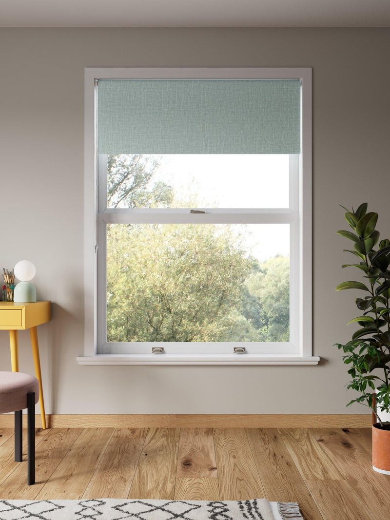 John Lewis textured weave blackout roller blind 122x160cm, imported from the UK
