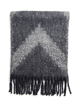 John Lewis KAFFE Vinja Geometric Scarf, Black/Multi- Buy online at McGrocer