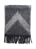 KAFFE geometric scarf black multi one size, UK version