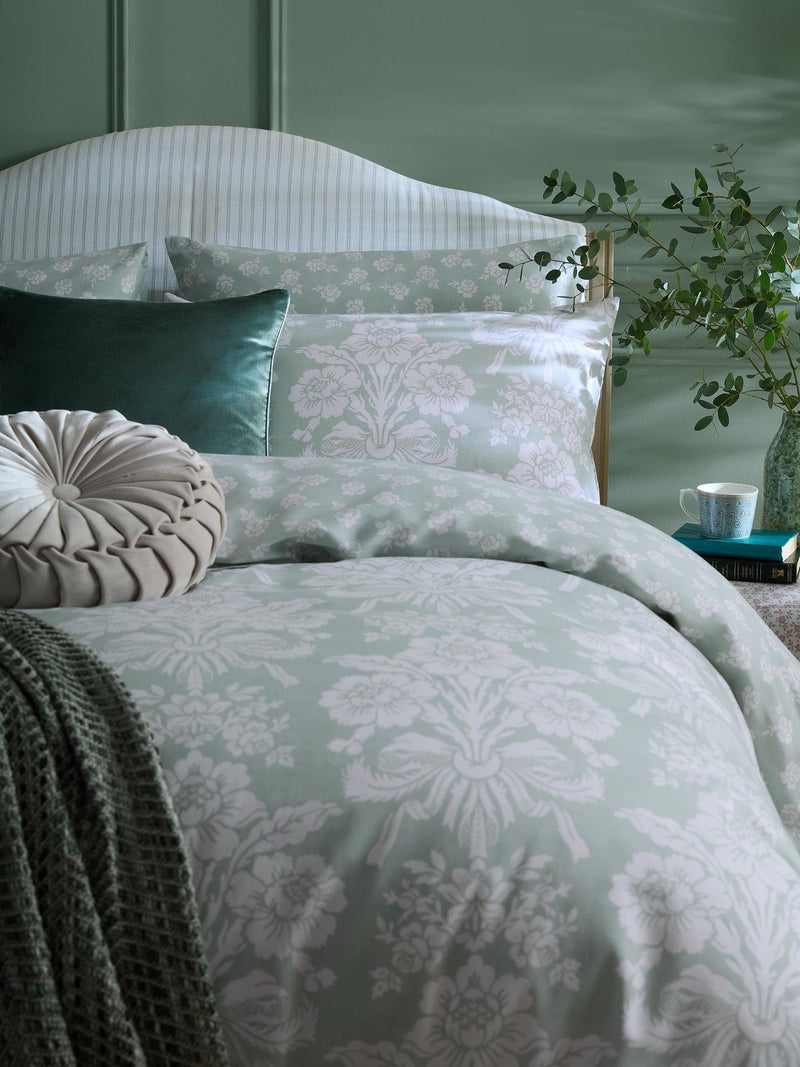 Laura Ashley cotton sateen duvet cover set with pillowcases, UK version