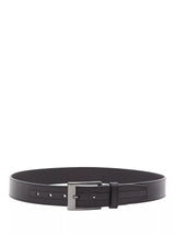 John Lewis Ted Baker Evets Striped Leather Belt, Black- Buy online at McGrocer