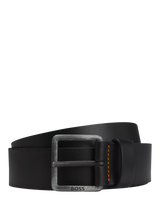 John Lewis HUGO BOSS BOSS Jeeko Leather Belt, Black- Buy online at McGrocer