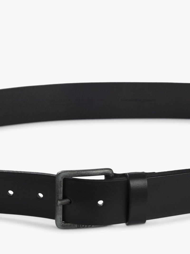 HUGO BOSS black leather belt (British brand)
