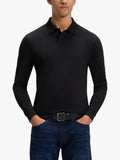 HUGO BOSS black leather belt (British brand)