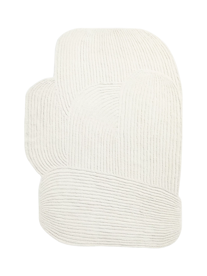 MADE Casey pure wool rug white 230x160cm (British brand)
