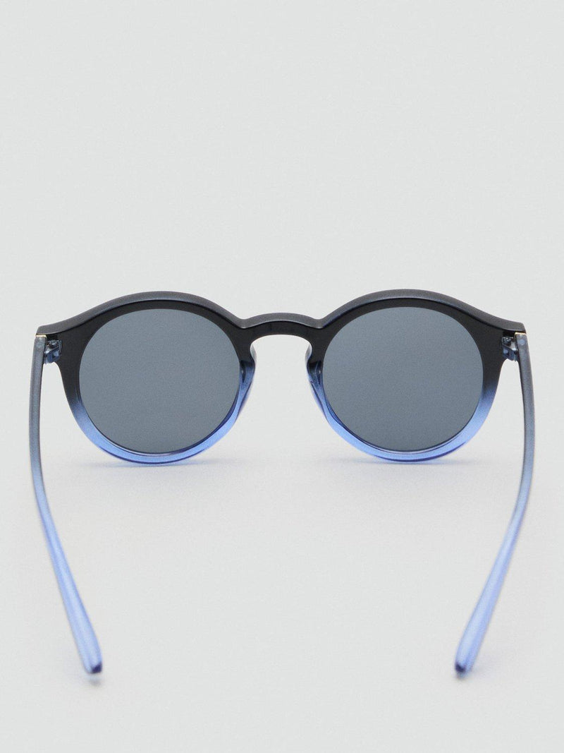 Mango round blue polycarbonate sunglasses (British brand)