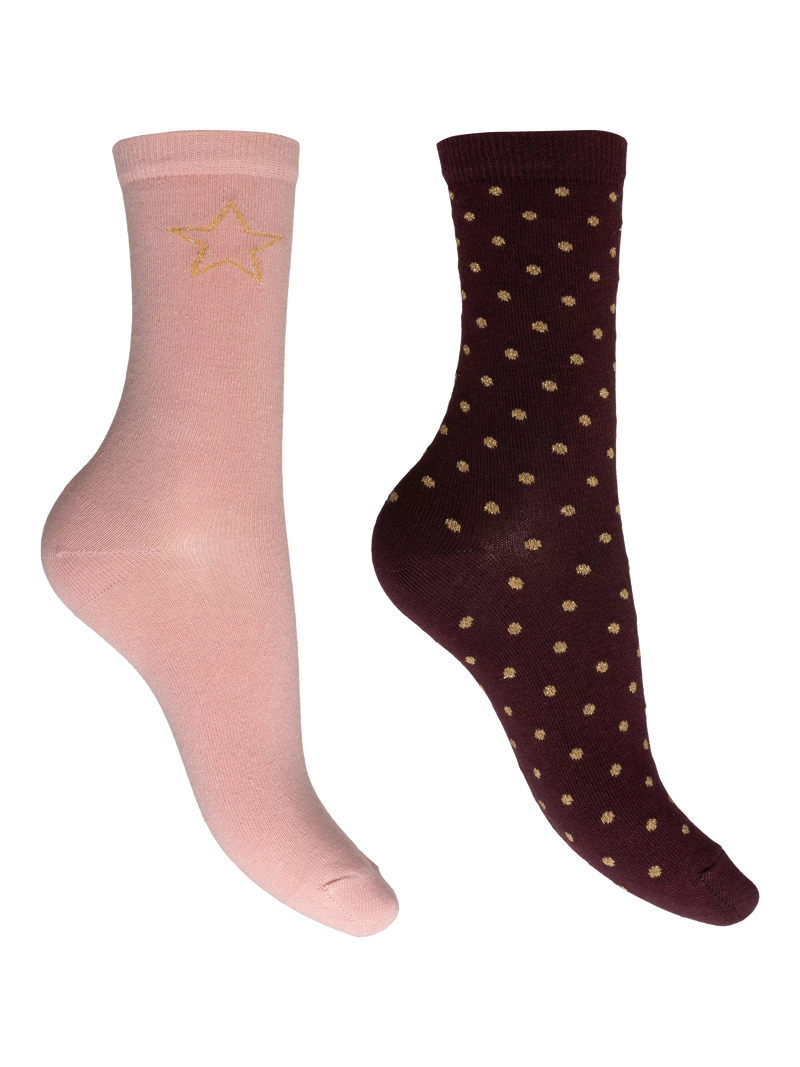 Charnos sparkle ankle socks blush multi pack of 2, UK version