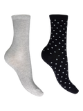 Charnos cotton blend sparkle socks pack of 2 navy multi, UK version