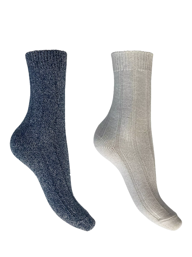 Charnos Cosy Bamboo Mix Ankle Socks Pack of 2