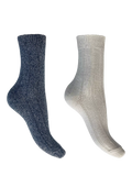 Charnos Cosy Bamboo Mix Ankle Socks Pack of 2