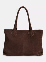 John Lewis Whistles Leandra Suede Tote Bag, Chocolate- Buy online at McGrocer
