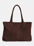Whistles Leandra suede tote bag chocolate, UK version